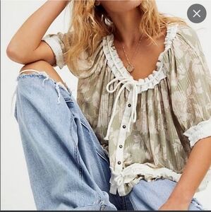 Free People Perfect Day Gathered Top